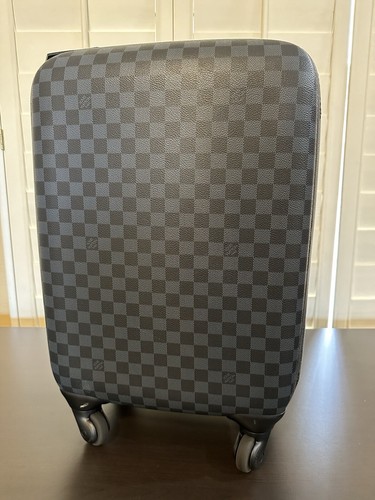 LOUIS VUITTON - zephyr Louis Vuitton Monogram Zephyr Hard Case Luggage Bag 55 Brown