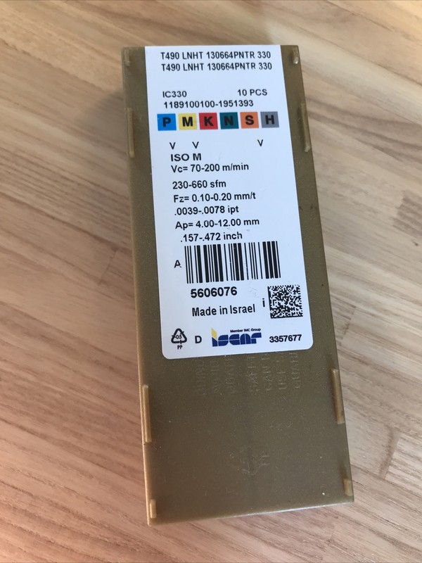 10 Plaquettes T490 Lnht130664pntr Ic330 Iscar