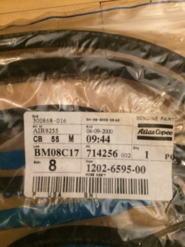 Genuine Atlas Copco Hose 1202-6595-00 1202659500 1202 6595 00 OEM