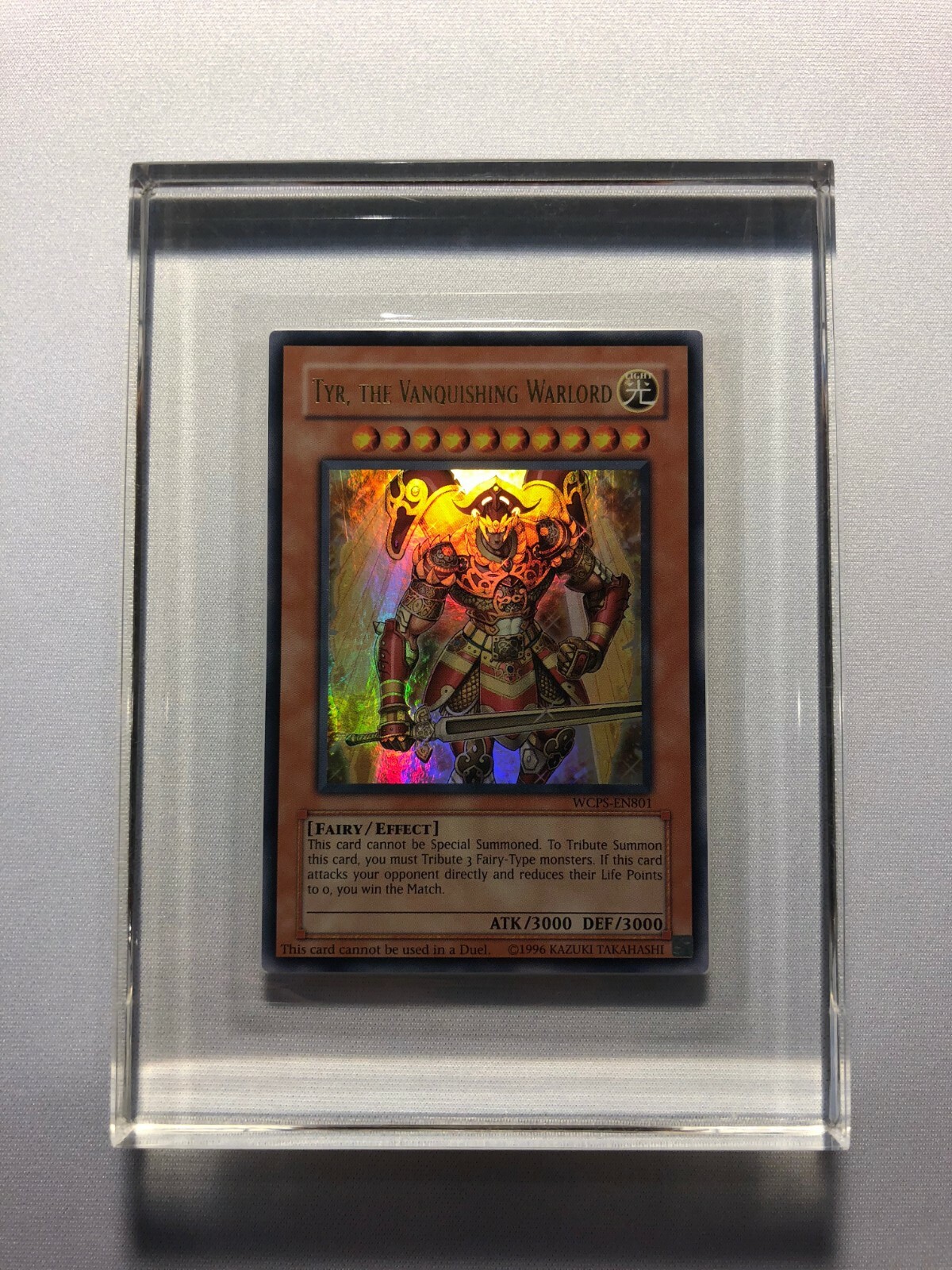 Yugioh Tyr, The Vanquishing Warlord WCPS-EN801 Ultra Rare | eBay Yugioh Tyr, The Vanquishing Warlord WCPS-EN801 Ultra Rare | eBay