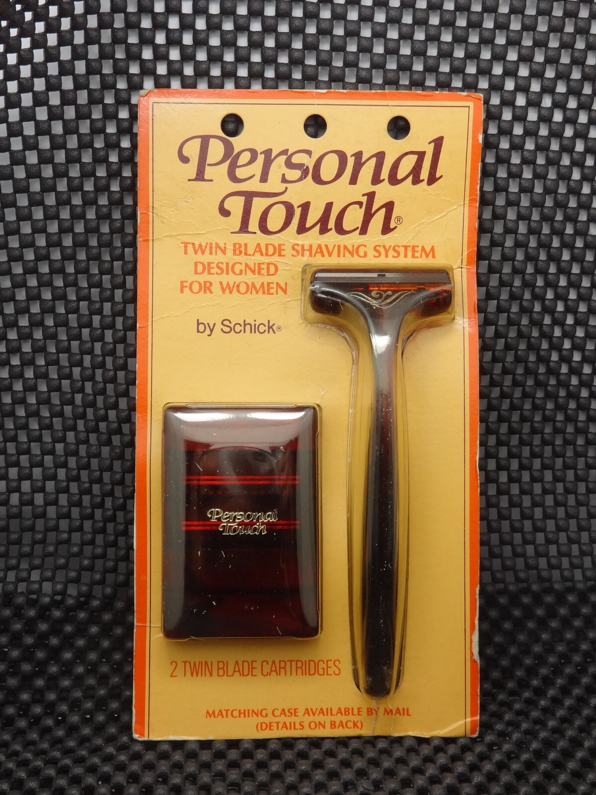 Vintage SCHICK Personal Touch Razor Handle W/ 2 Cartridges N