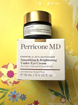 Perricone MD Smoothing & Brightening Eye Cream 0.5 oz Fx Acyl-Glutathione NIB