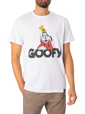 

Мужская футболка Recovered Goofy Text, белая, Белый, MMDIS2797