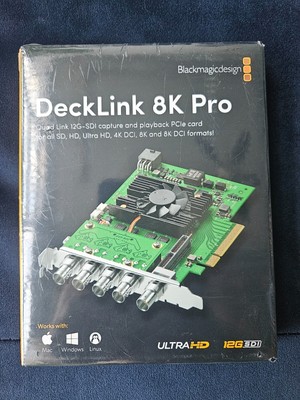 Blackmagic BMD DeckLink 8K Pro Video Capture and Playback Card Quad Link 12G-SDI