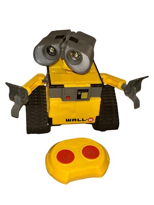 Disney Pixar RC Remote Control HELLO WALL-E 20+ Lights Sounds Robot Tested Works