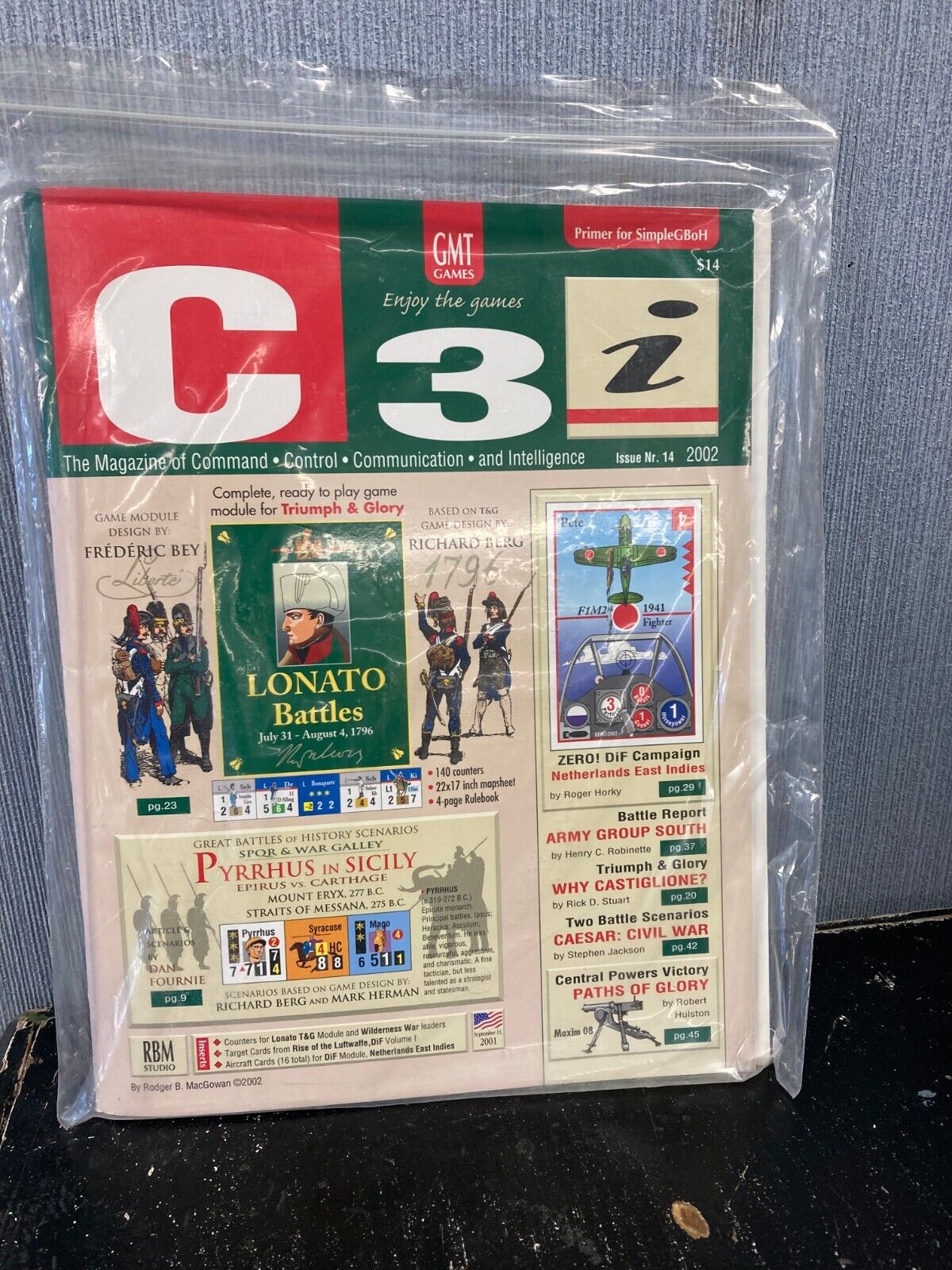GMT C3i Magazine #14 Lonato Battles, Pyrrhus in Sicily 2002 GMT C3i Magazine #14 Lonato Battles, Pyrrhus in Sicily 2002