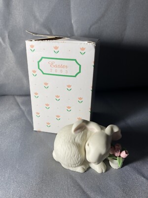 Dept. 56 2003 Crouching Easter Bunny Rabbit Figurines Snowbunnies Lot X644