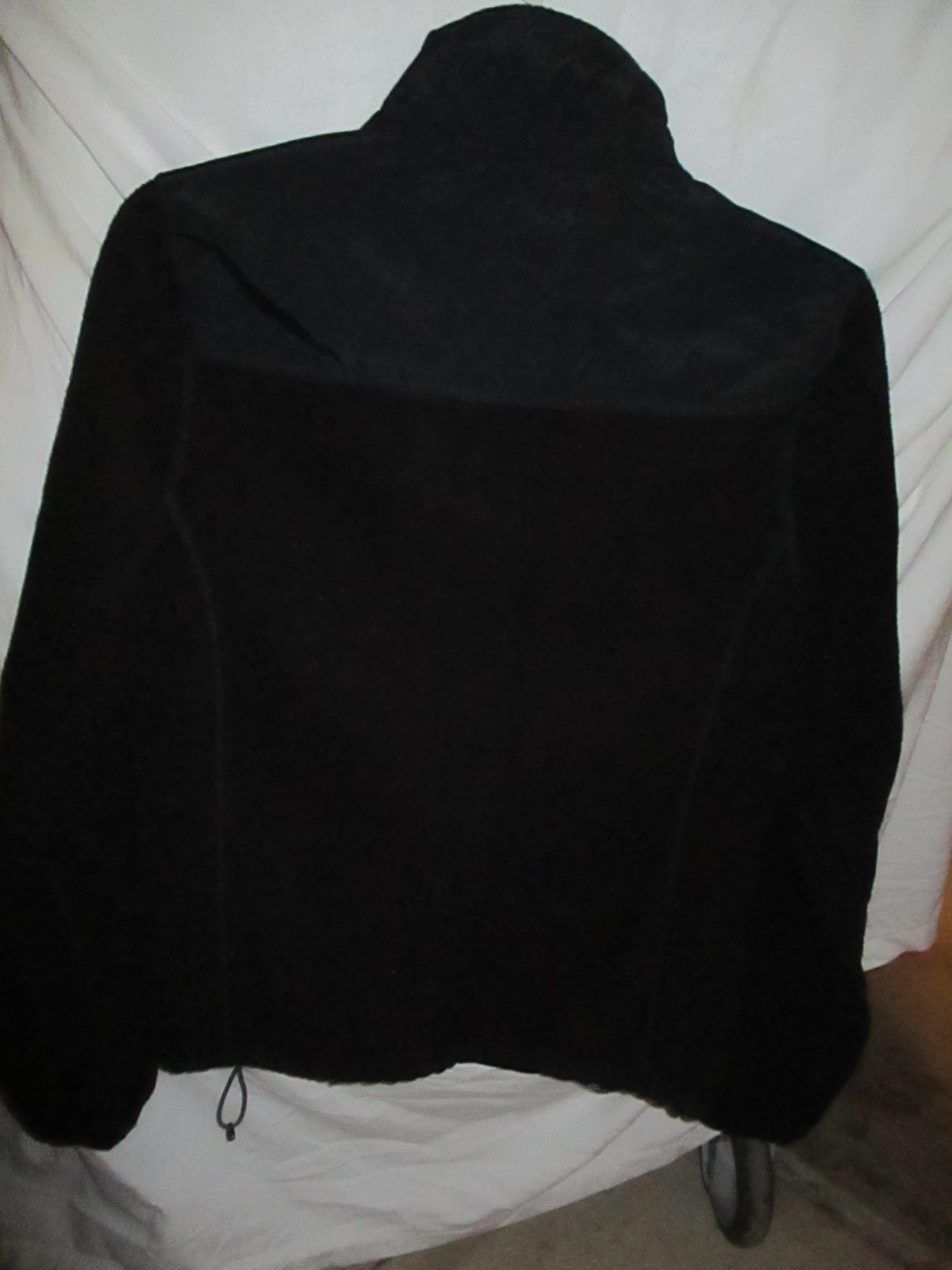 AEROPOSTALE SZ. M NYLON KNIT TRICOT FLEECE LINED ZIP FRONT BLACK JACKET