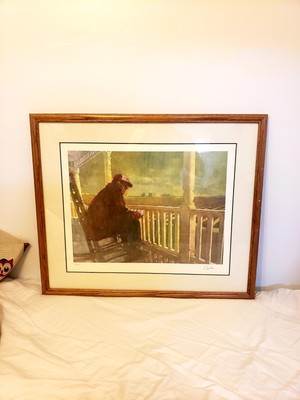 BERNIE FUCHS RARE LIMITED EDITION HAND SIGNED AND NUMBERED ORIGINAL LITHOGRAPH 