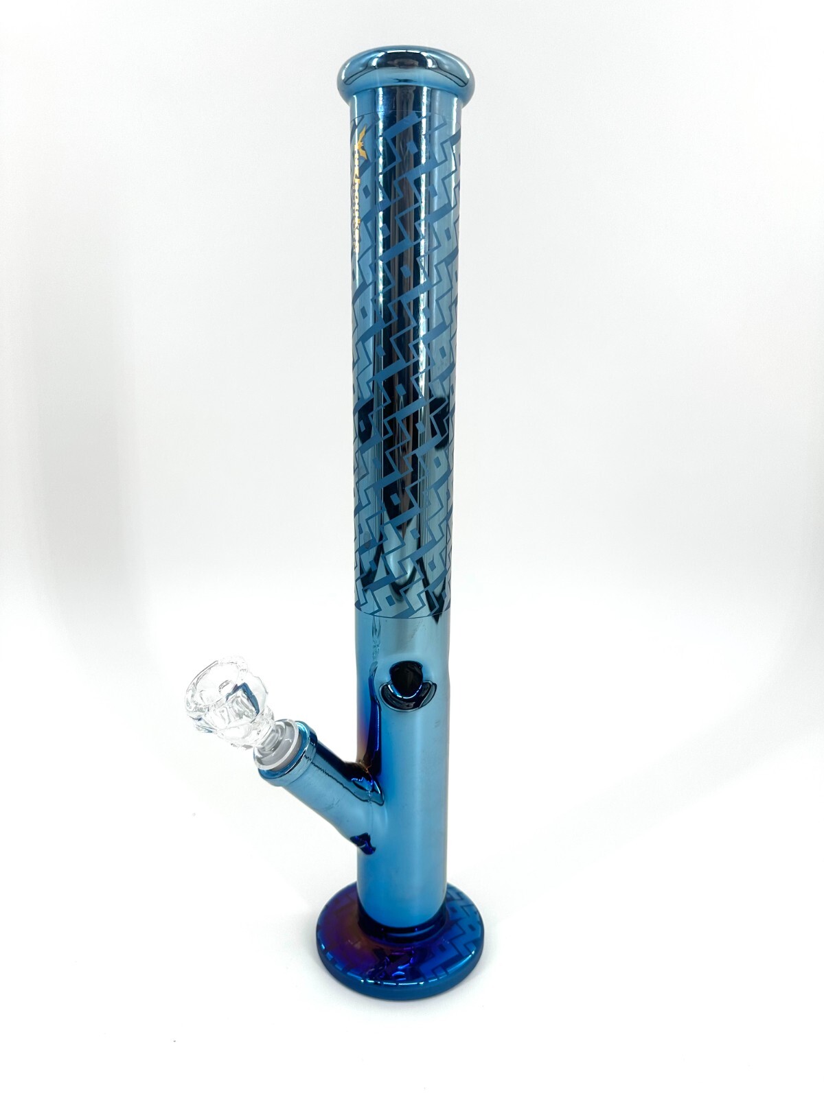 16 in Glass Bong Water Pipes with 14mm Skull Bubbler