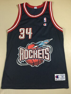 Vintage Houston Rockets Hakeem Olajuwon #34 Basketball NBA