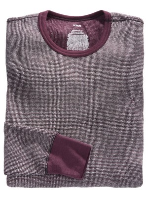 

ALFANI Intimates Бордовое вязаное термобелье, Burgundy, 100114302MN