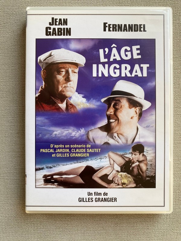 Gilles Grangier : L’Age Ingrat (Dvd)  Jean Gabin - Fernandel – 1964