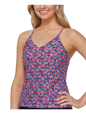 Женский розовый топ со съемными чашечками RAISINS Strappy Sunshine Gypsy Noumea Tankini Top S