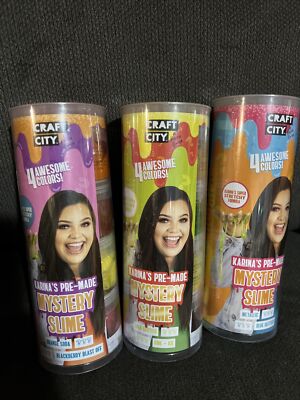 Craft City by Karina Garcia Pre-made Slime Lot Of 3 4-Pack Mystery Series 3