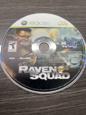 Raven Squad (Microsoft Xbox 360, 2009) Disc Only - Works Great