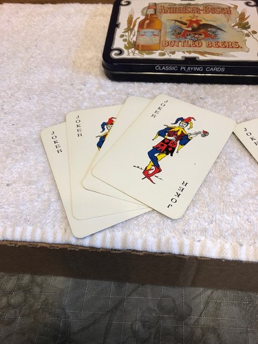 Anheuser-Busch Bottled Beers Playing Cards Tin Box