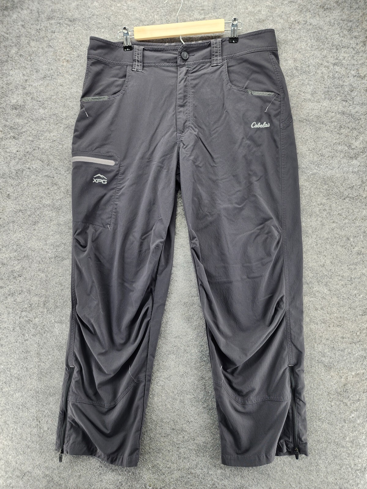 Cabelas XPG Pants Mens 36x30 Black Hiking Camping | eBay