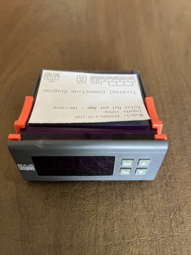 Thermomart DIN300A-2 -CF 10-amp 110V Digital Temperature Thermostat