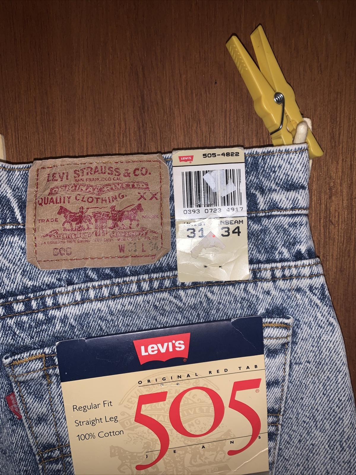 Джинсы Vintage 80s Deadstock Levis 505 