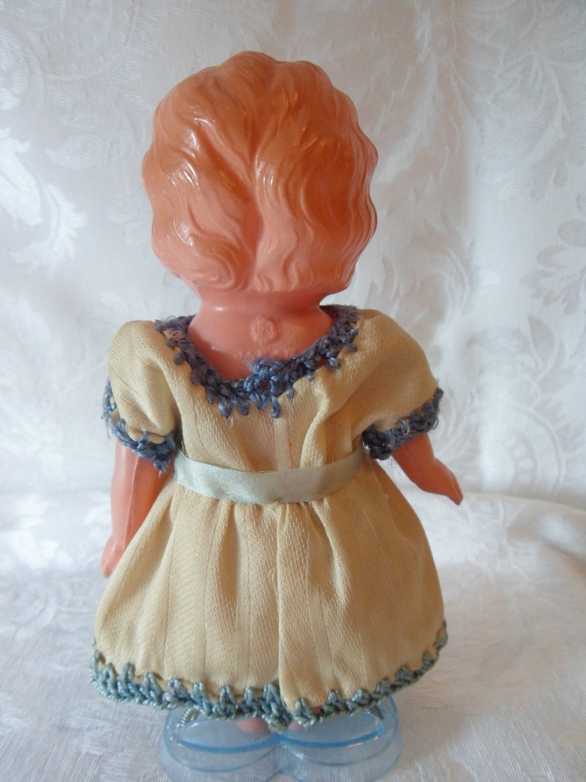 Celluloid Carnival Kewpie Powder Shaker Doll Japan with Dress 6