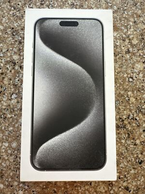 Apple iPhone 15 Pro Max 256GB White Titanium Verizon BRAND NEW FACTORY SEALED!