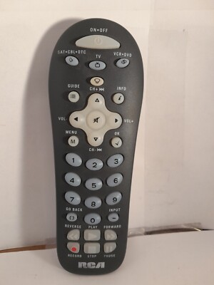 RCA RCR312W Universal Remote Control Multi-Function TV DVD VCR Cable 3-Device