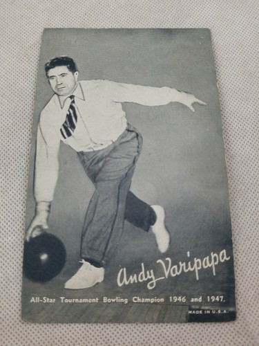 Andy Varipapa All-Star Tournament Bowling 1946 And 1947 USA Postcard Exhibit P1C