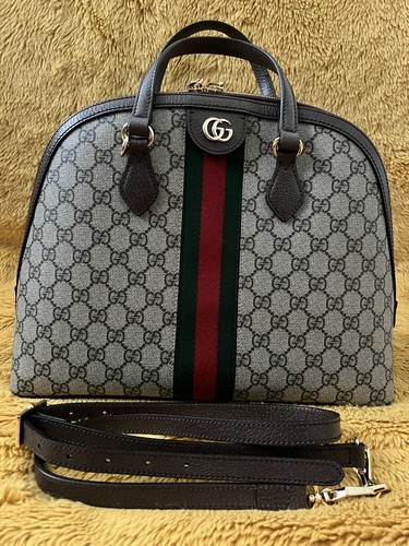 【GUCCI】 GG Ophidia Shoulder Bag Ophidia small shoulder bag in beige and blue GG Supreme