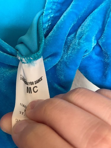 Bright Blue Kids Dance Costume