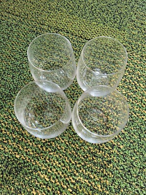 NEW ALESSI FOR DELTA AIRLINES SHORT STEMLESS WINE GLASS Set Of 4!