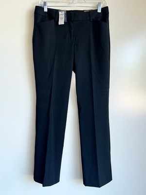 NWT EXPRESS Editor Barely Boot Black Low Rise Career Pants Size 4S
