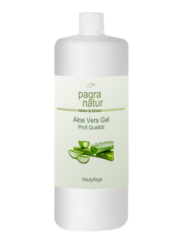 pagra natur Aloe Vera Gel 1 L After Sun Pflege Sonnenbrand Pflege trockene Haut