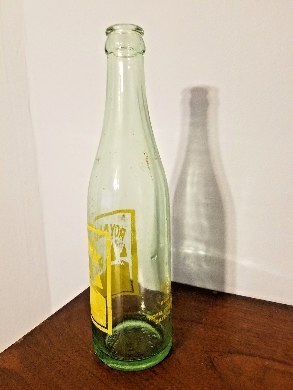 Vintage Royal Crown RC Cola Daytona Beach FL 12 oz Green Glass Soda Pop Bottle