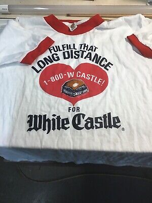 Vintage White Castle Restaurant T-Shirt Fulfill That Long- M 38-40 New Old Stock