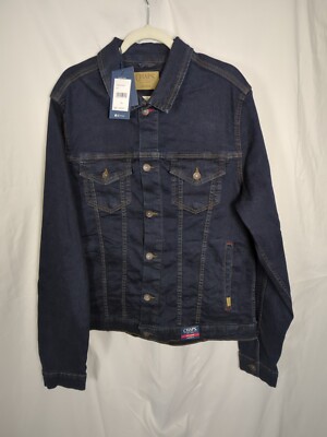 NWT Ralph Lauren Chaps Perry Blue Denim Jean Jacket
