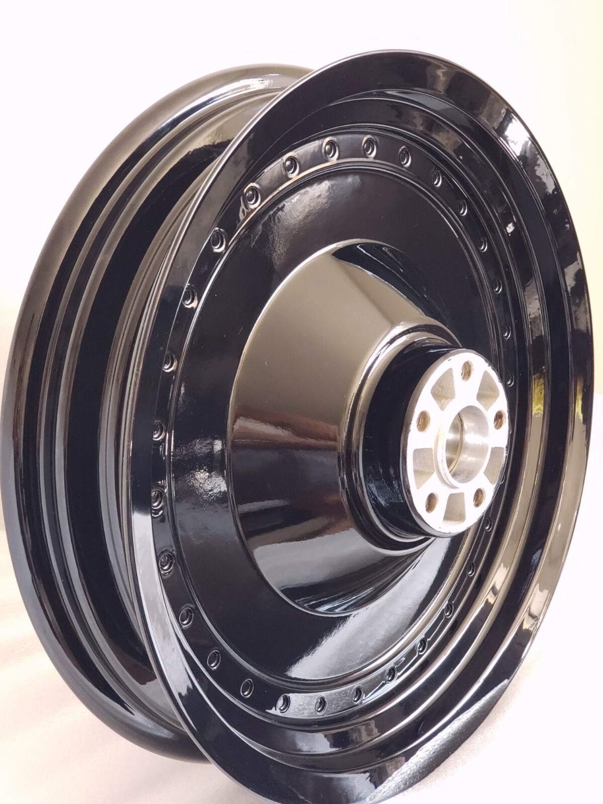 HARLEY DAVIDSON FAT BOY SOFTAIL GLOSS BLACK REAR WHEEL 1990