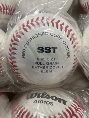 Wilson A1010S-Blem Practice Leather Baseballs-  11 Balls