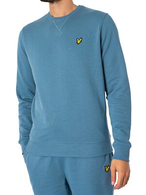 

Мужская толстовка с логотипом Lyle - Scott, синяя, Синий