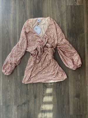 Women s Gold Princess Polly V Neck Dress Size 4