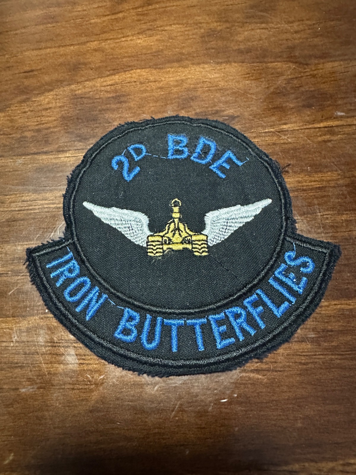 Vintage US Army 2nd Brigade 3rd Armored Division Patch Iron Butterflies