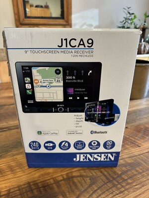 JENSEN J1CA9 9  Media Receiver, Certified Apple CarPlay, Backup Camera Input