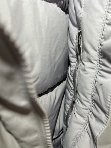 Pre-owned The North Face Womens Medium Arctic Parka Winter Down Jacket Minimal Grey Hooded