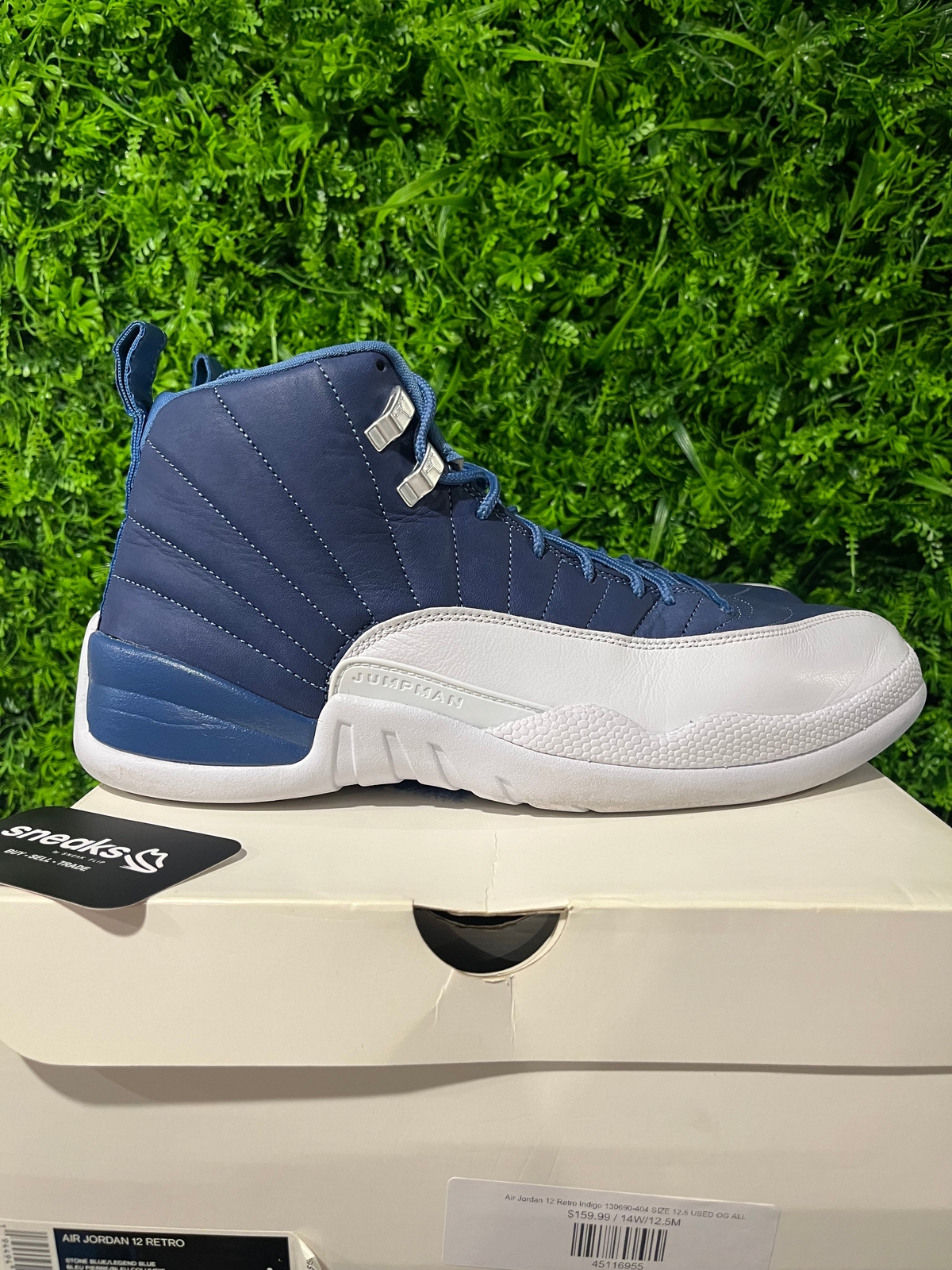 ぽん USED Air Jordan 12 Retro Indigo 130690-404 SIZE 12.5 OG ALL