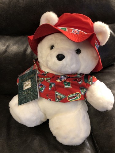 サンタベアー　ホワイトベア　ぬいぐるみ　デイトンハドソン社 Vintage Dayton Hudson Marshall Fields Plush SANTA BEAR World