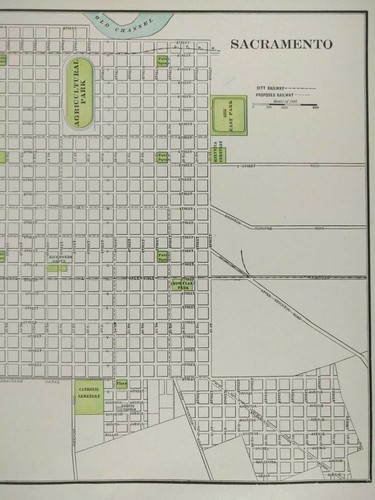 Vintage 1902 SACRAMENTO Map 14