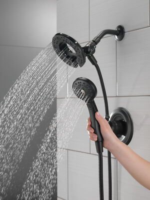 Delta Chamberlain Shower Trim w/ Valve Matte Black-Certified Refurbished
