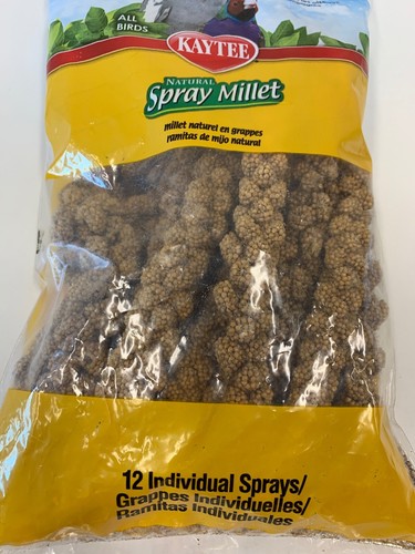 Kaytee Spray Millet For Birds, 12-Count New Sealed Bag