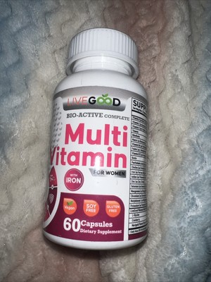 Bio-Active Complete Multi-Vitamin for Women with Iron 60 Capsules exp 2026
