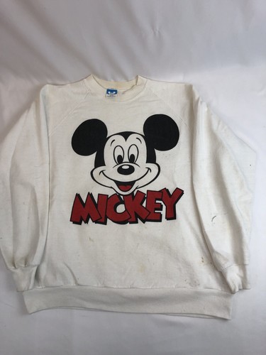 Vintage 80's Mickey Mouse Big Face TEEＸＬ RARE Vintage Mickey Mouse Big Face Disney Shirt Single